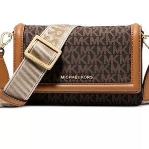 Michael Kors Signature Brown Crossbody Bag